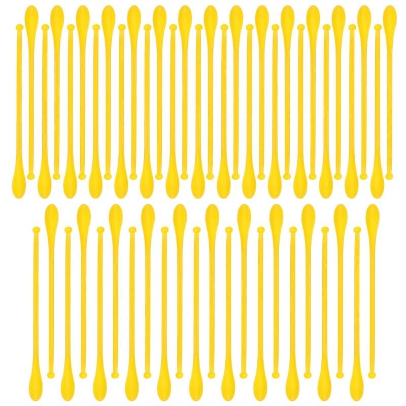 SOLUSTRE Laboratory Sampling Spoons Plastic Double-Headed Micro Scoops Lightweight Measuring Lab Spatulas for Powder Granule Handling and Mixing - Image 2
